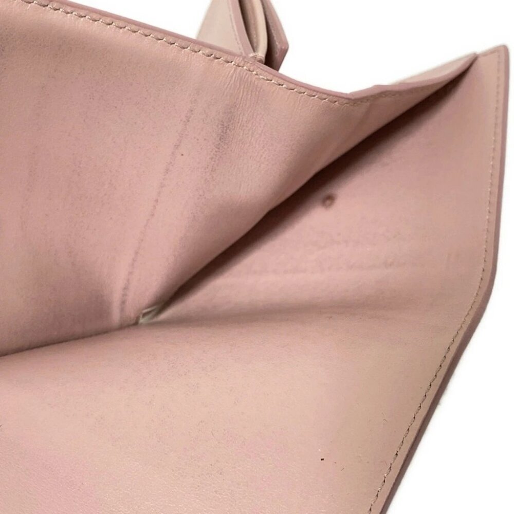 CELINE Small flap wallet 10D783BZG.25VP Pink Beige Leather - Trifold Wallet - Picture 7 of 13